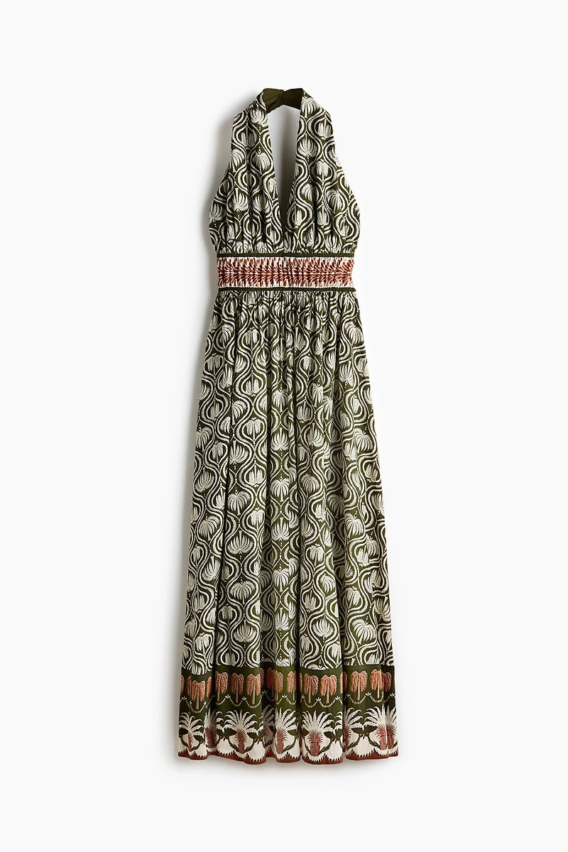 Flared Halterneck Dress