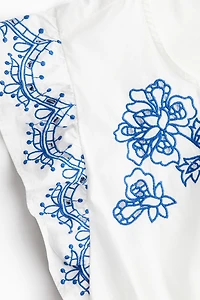 Embroidered Romper