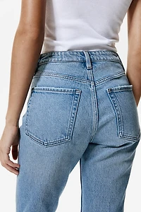 Slim Straight High Ankle Jeans