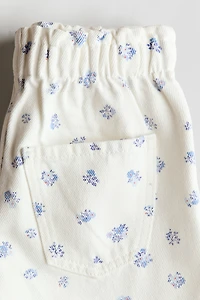 Printed Twill Shorts