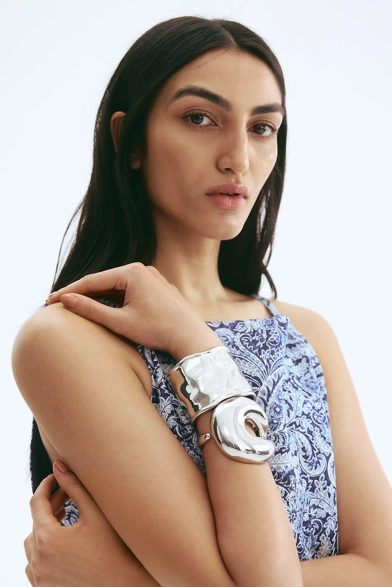 Linen-Blend Strappy Dress