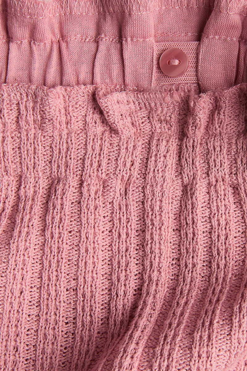 2-Piece Pointelle-Knit Set