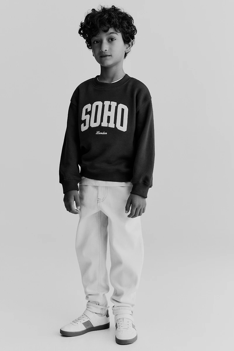 Printed Crewneck Sweatshirt