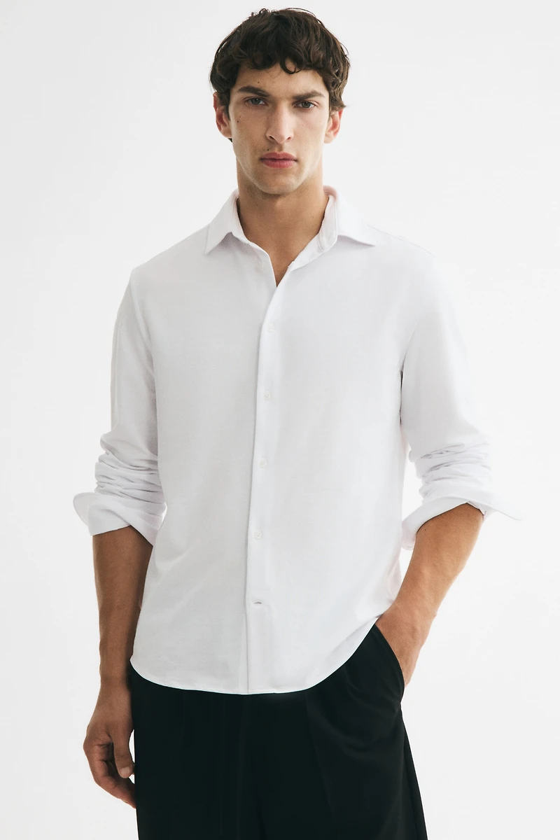 Chemise près du corps élastique dans les 4 sens