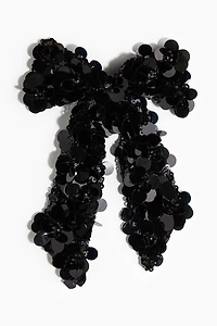Barrette avec boucle à sequins