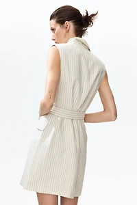 Robe veston en lin mélangé