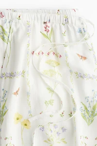 Pantalon droit avec cordon de serrage