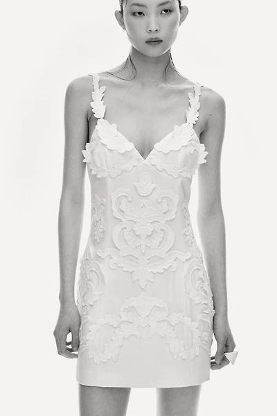 Appliquéd Strappy Dress