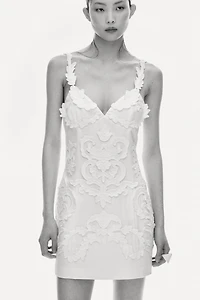 Appliquéd Strappy Dress