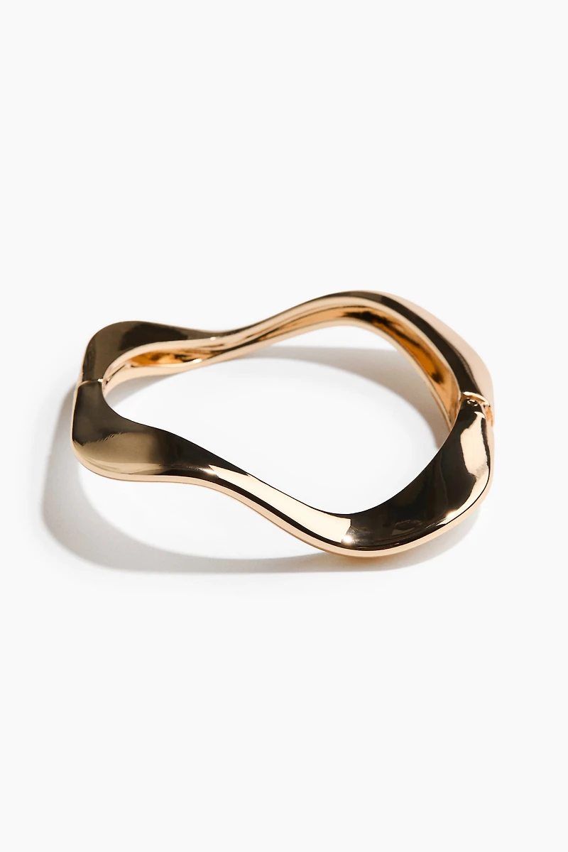 Hinged Metal Bangle Bracelet