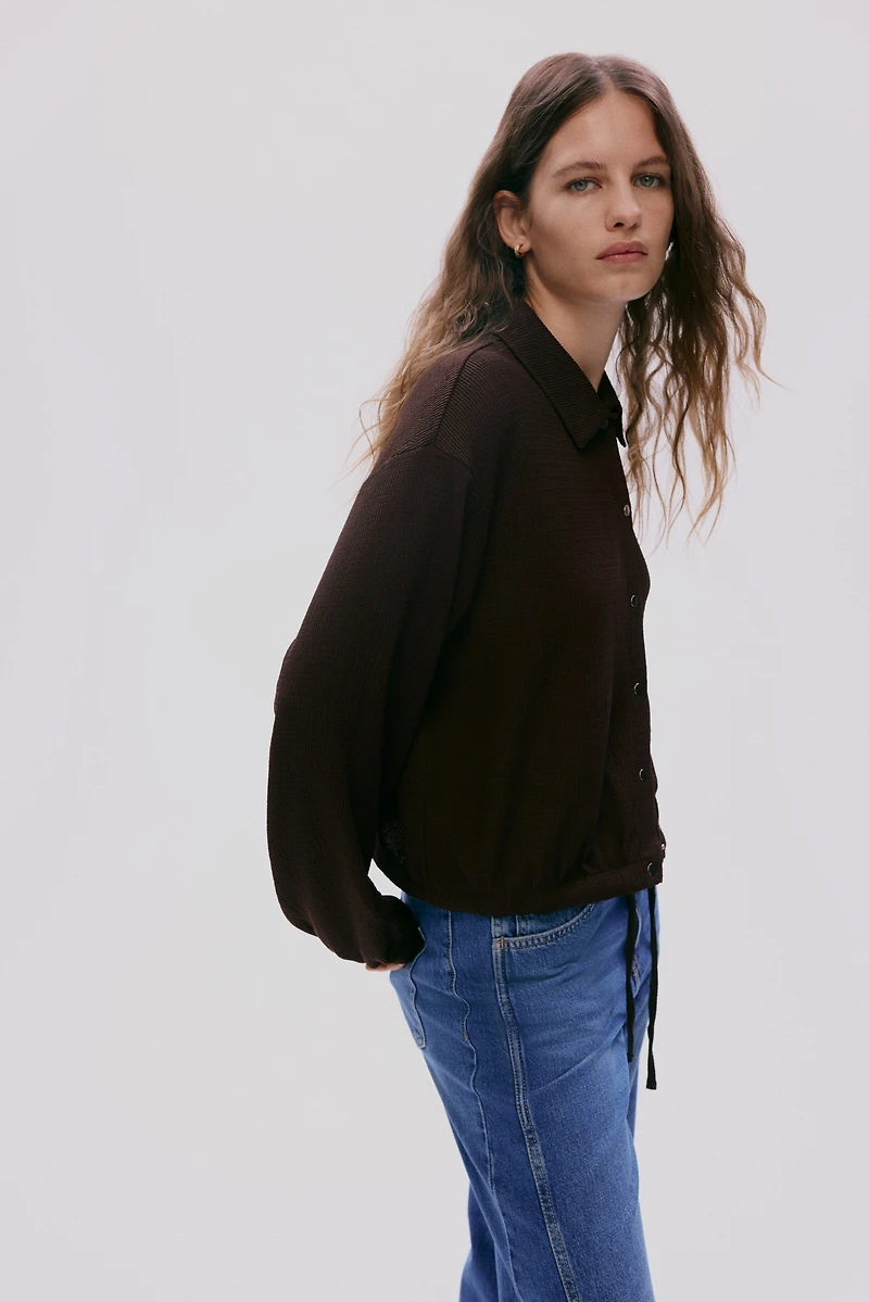 Textured Jersey Jacket