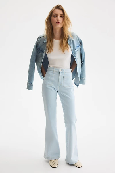 Flared Ultra High Jeans