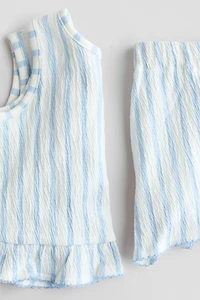 2-Piece Crinkled Cotton Set