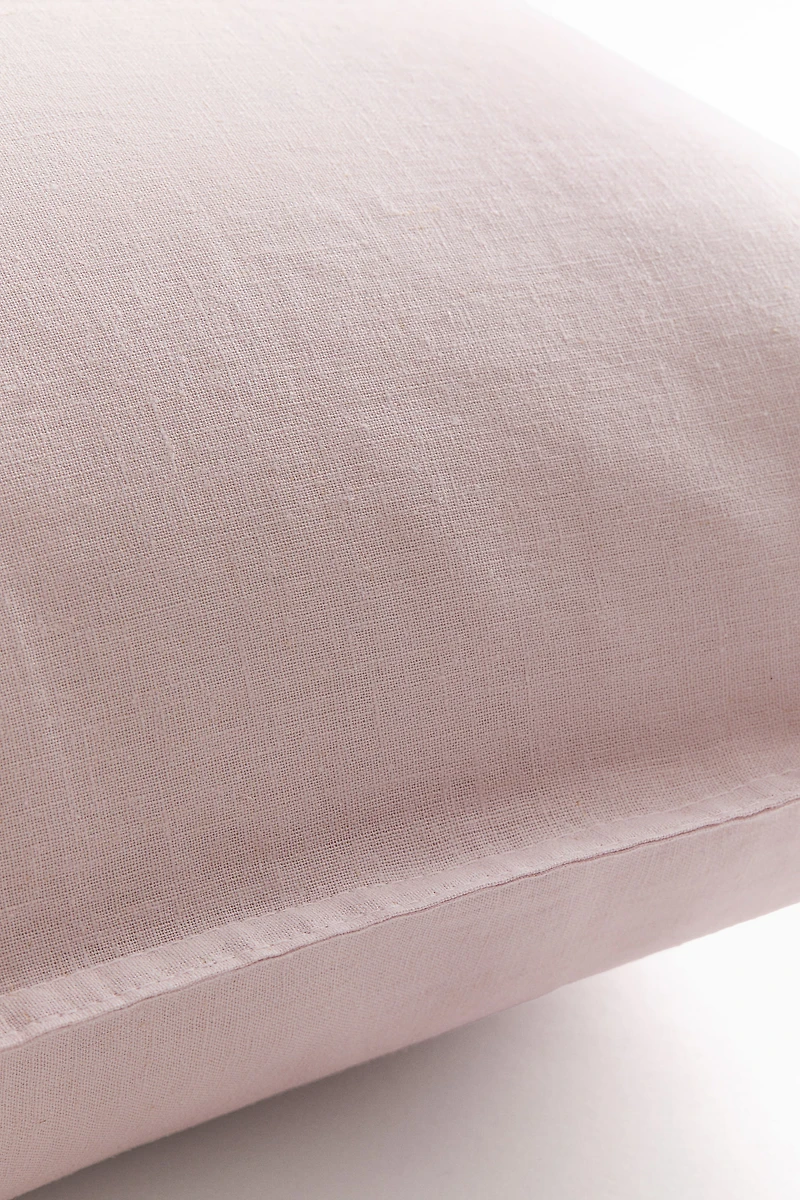 Washed Linen-blend Pillowcase