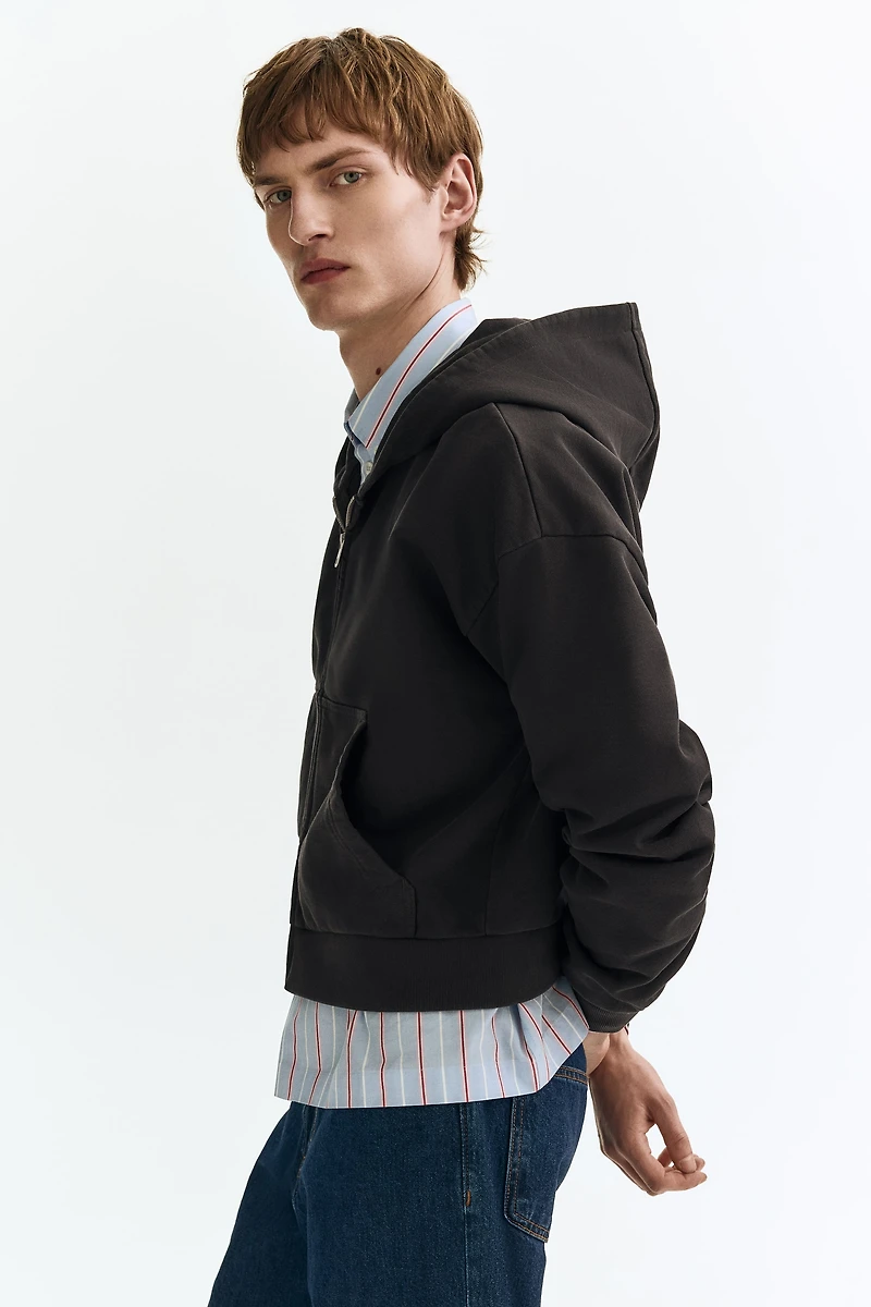 Oversized-Fit Hooded Jacket