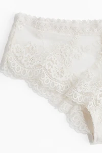 Lot de 2 culottes garçonnes en dentelle