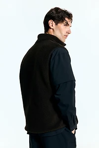 Regular-Fit Teddy Fleece Sports Vest