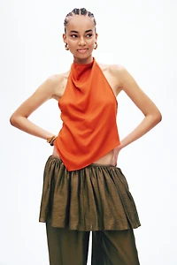Asymmetric Halterneck Top