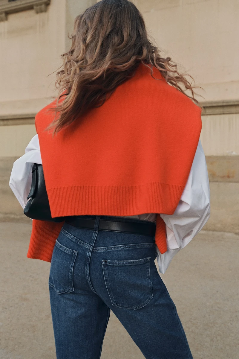 High-Rise Slim Straight Ankle Jeans