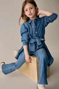 Jean Très Extensible Jambes semi-évasées