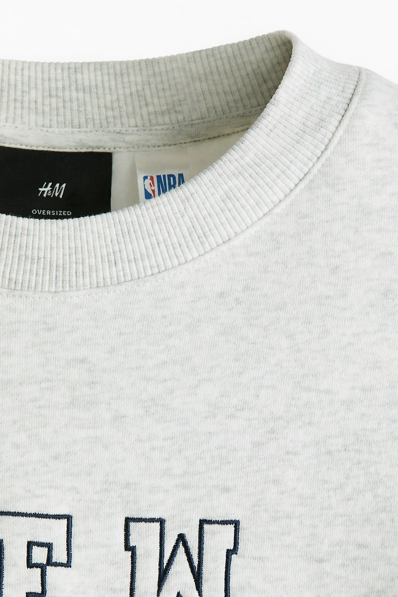 Oversized Printed Sweatshirt