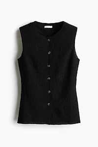 Textured Jersey Vest