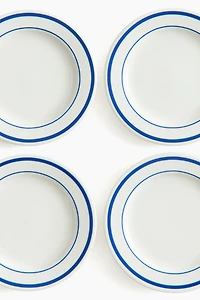 Lot de 4 mini assiettes en porcelaine