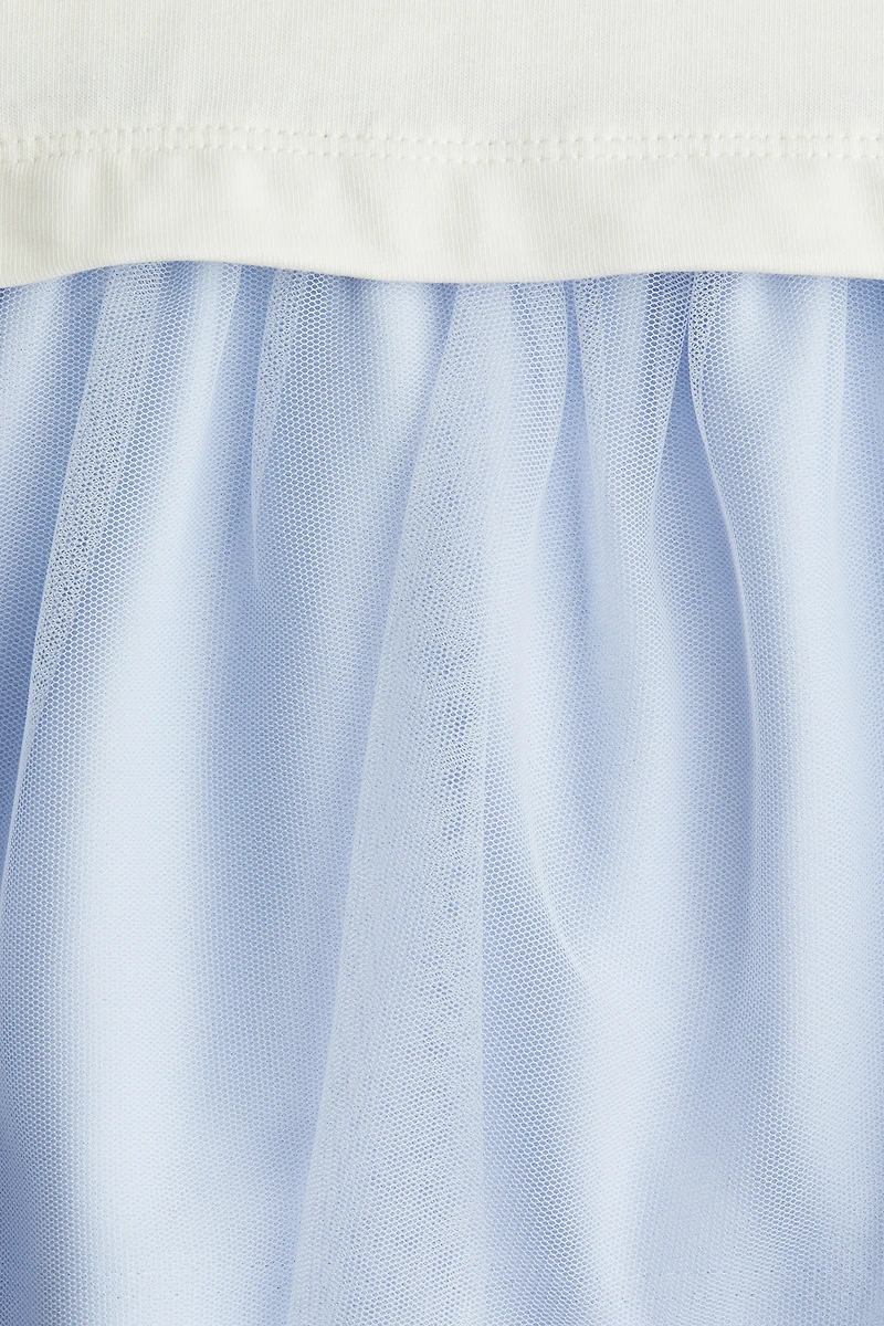 Robe en tulle avec motif imprimé
