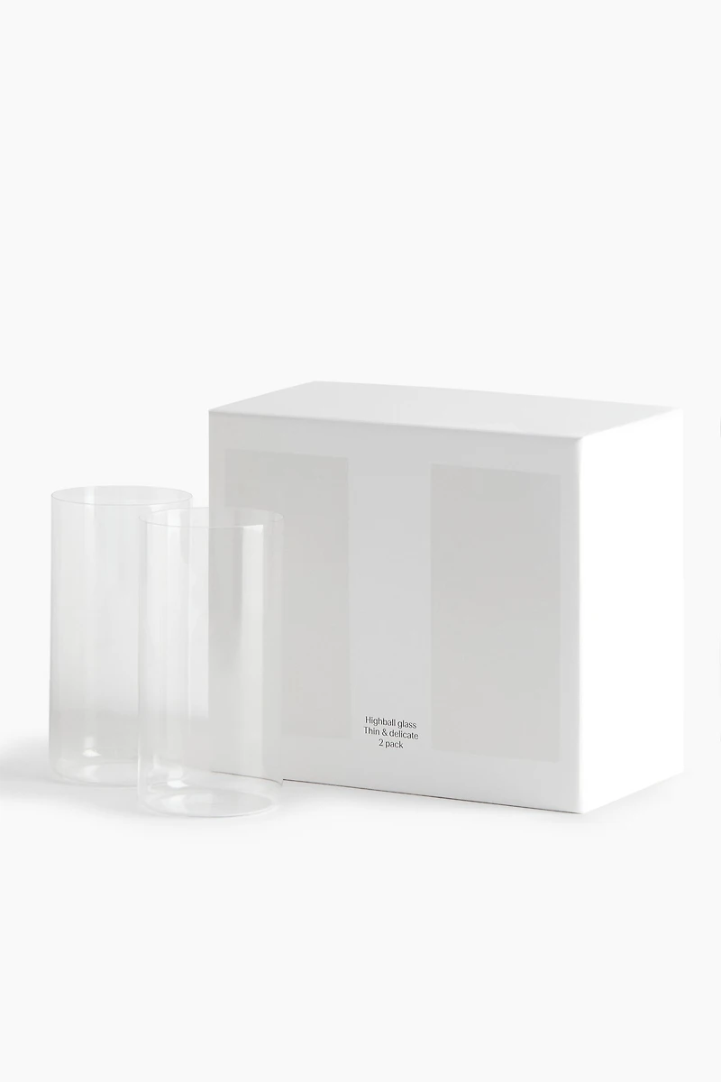 Lot de 2 grands verres