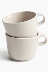 2-Pack Porcelain Tea Mugs