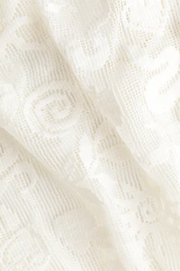 Motif-Detail Mesh Dress