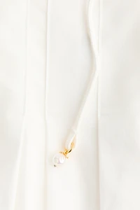 Cotton Dress with Flared Skirt