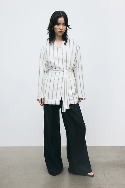 Linen-Blend Jacket
