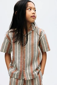 Linen-Blend Resort Shirt