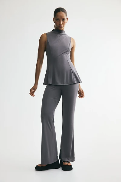 Flared Modal-Blend Pants