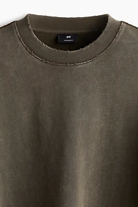 Oversized-Fit Washed-Look Sweatshirt