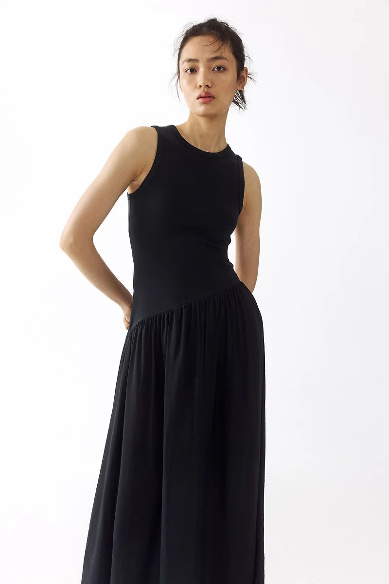 Dress with Flared Skirt