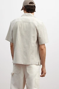 Regular-Fit Linen-Blend Resort Shirt