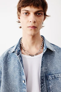 Chemise en denim carrée