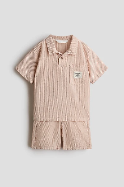 Ensemble 2 pièces en crépon de coton