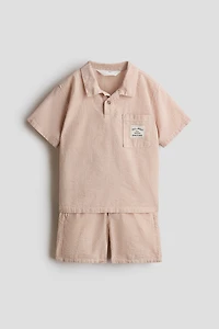 Ensemble 2 pièces en crépon de coton