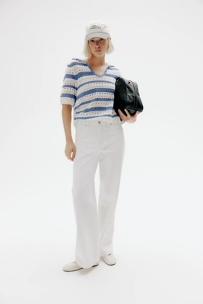 Bleecker High Rise Wide Leg Jeans