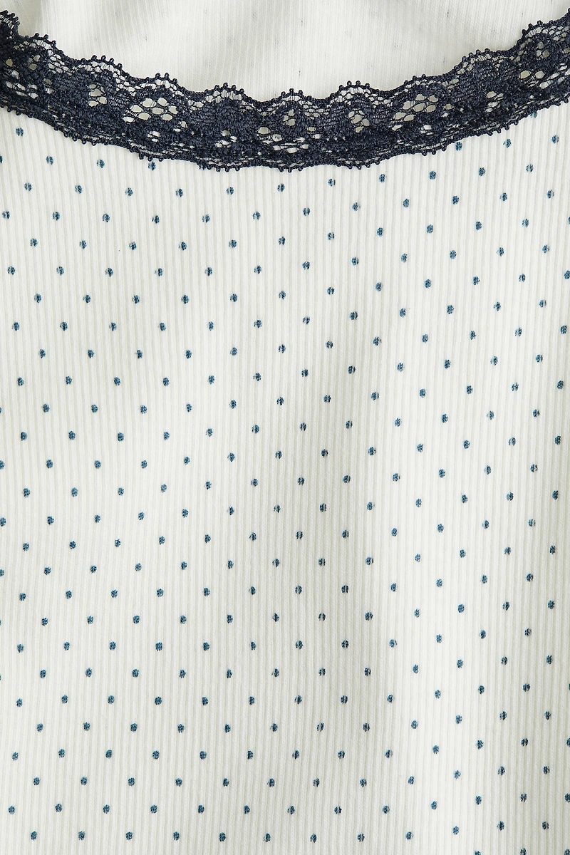 Débardeur avec dentelle