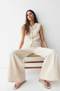 Crochet-Look Vest