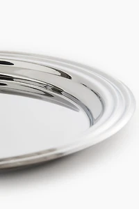 Plateau ovale en inox