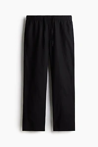 Relaxed Fit Linen-Blend Pants