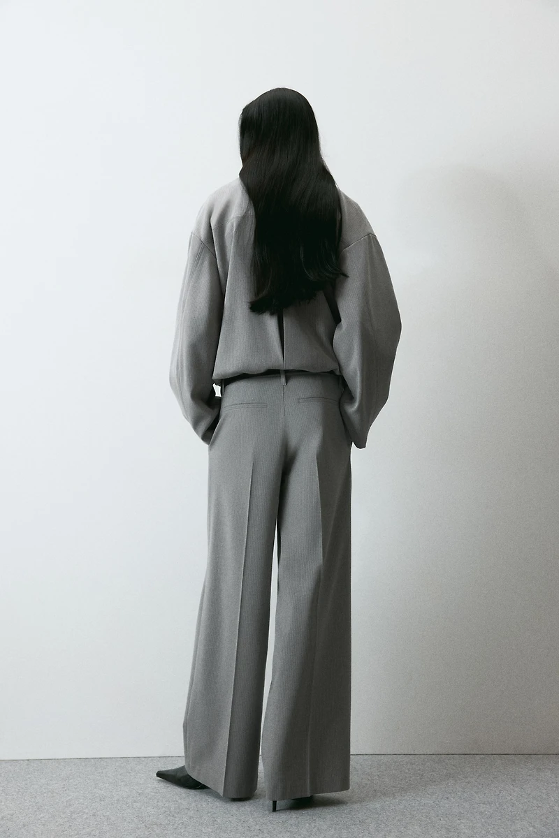 Pantalon de tailleur à jambes larges