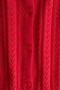 Pointelle-Knit Cotton Cardigan