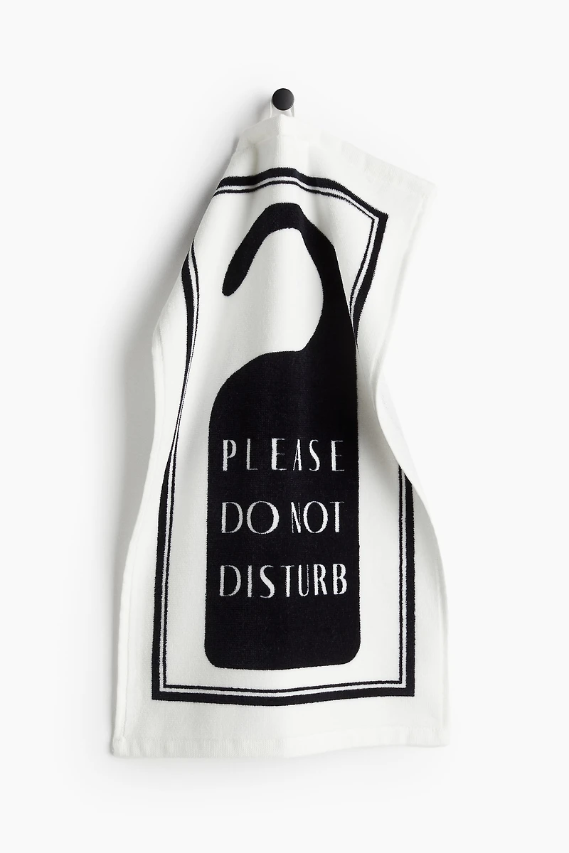 Terry Guest Towel with Motif