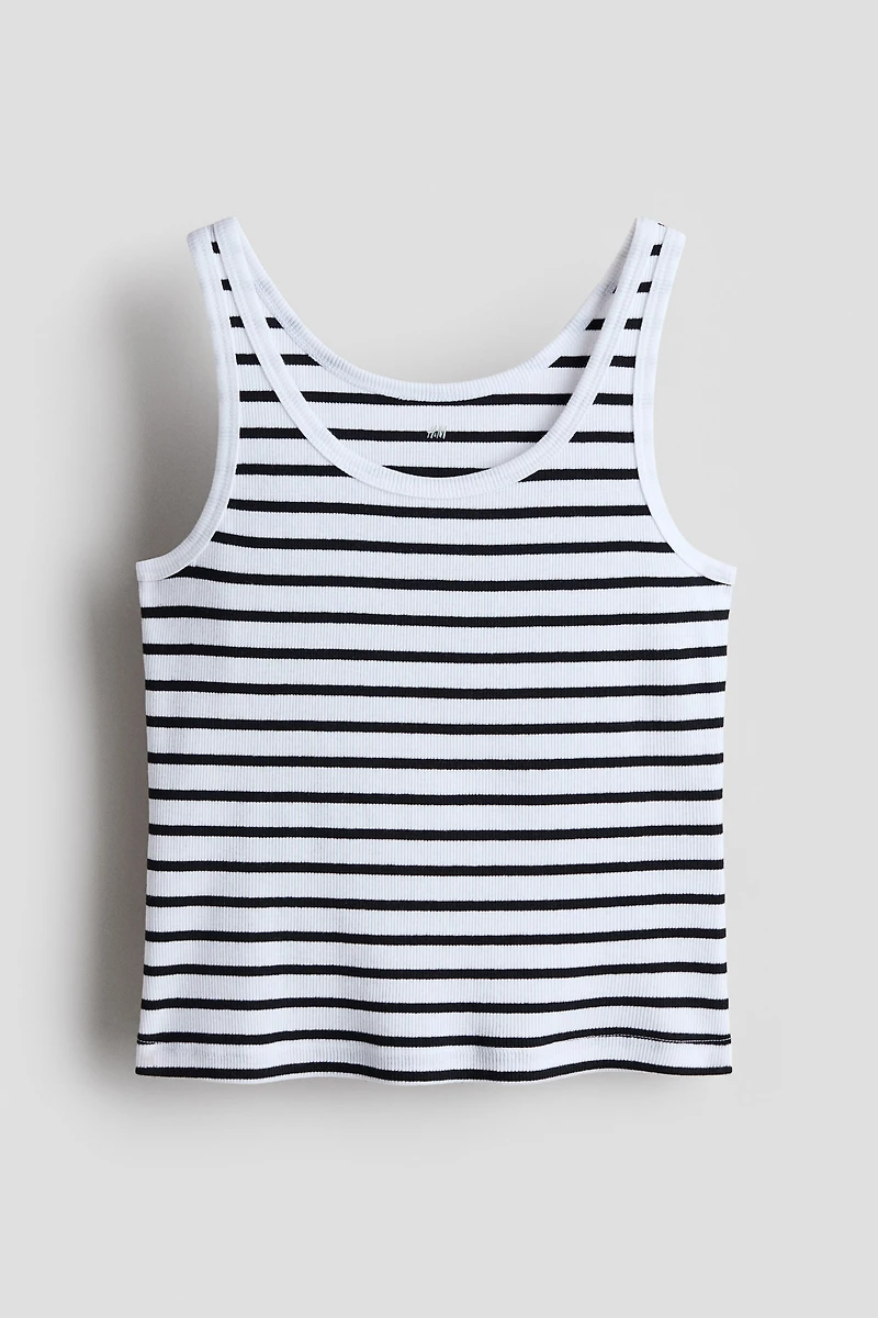 Ribbed Cotton Tank Top